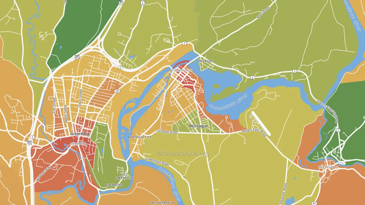 01376, MA Map of Drug-Related Crime Rates