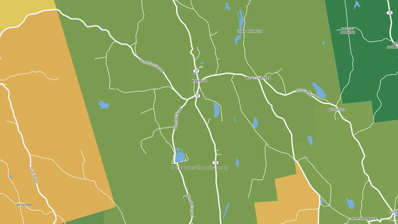 01378, MA Map of Drug-Related Crime Rates