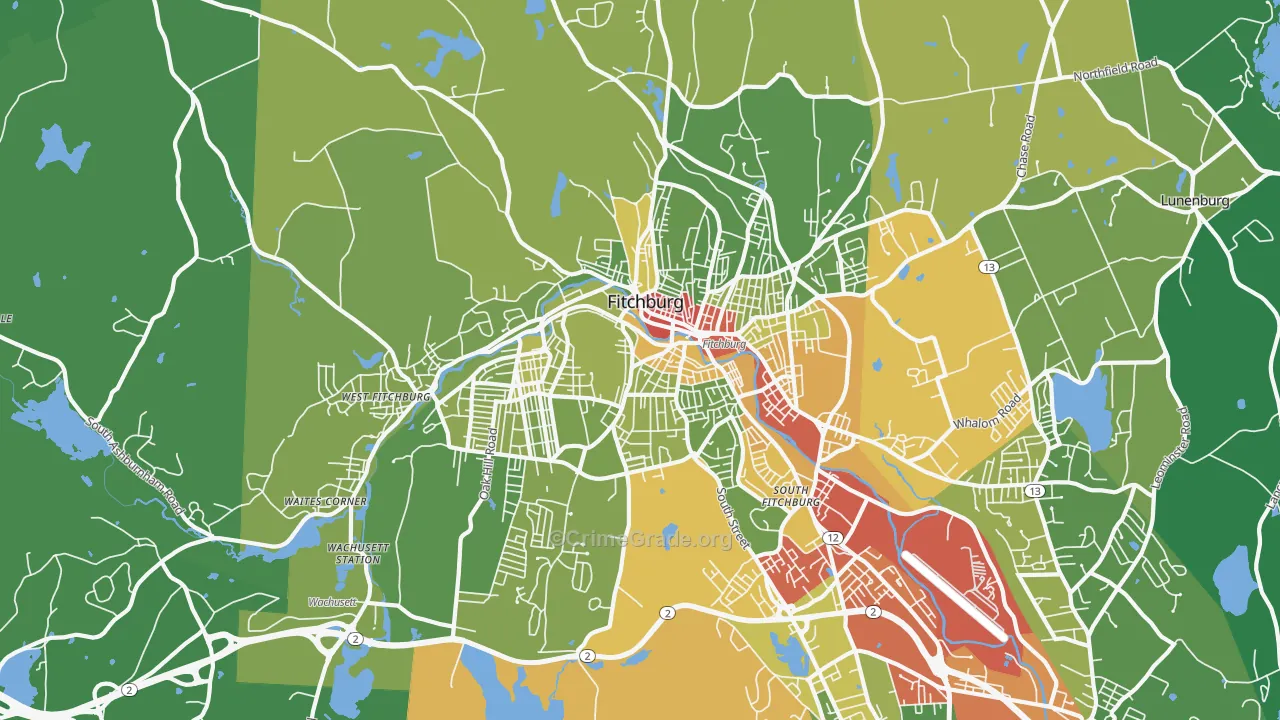 01420, MA Map of Drug-Related Crime Rates