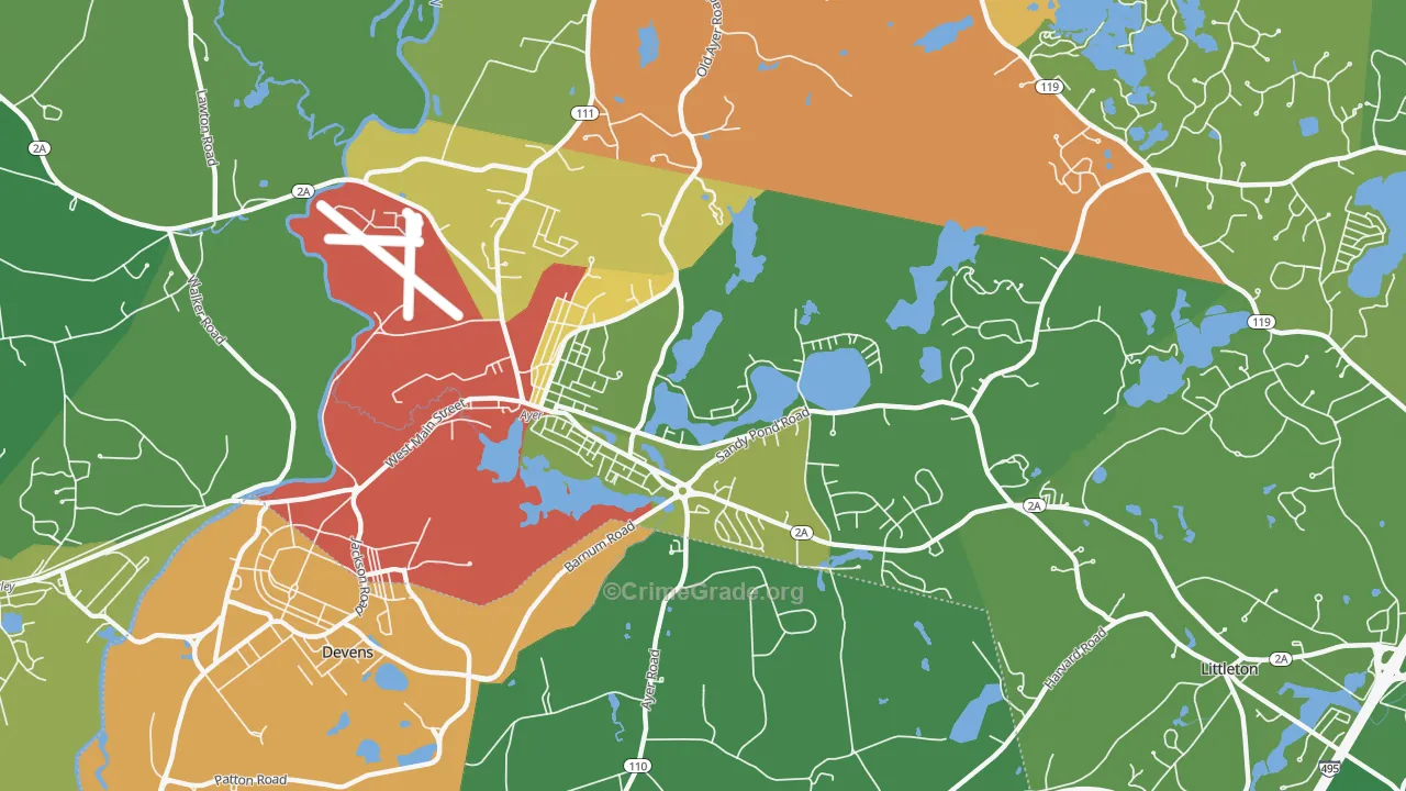 01432, MA Map of Drug-Related Crime Rates