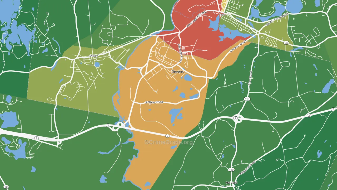 01434, MA Map of Drug-Related Crime Rates