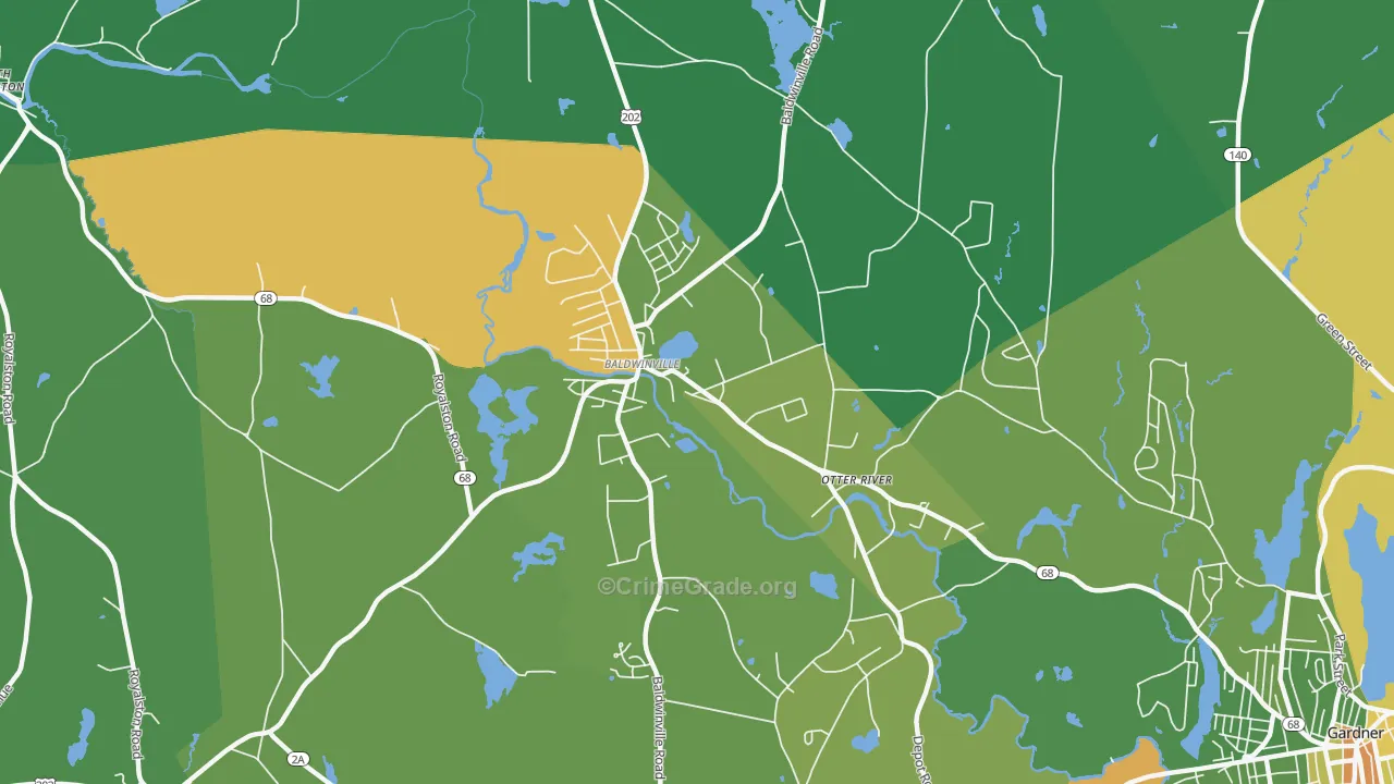 01436, MA Map of Drug-Related Crime Rates