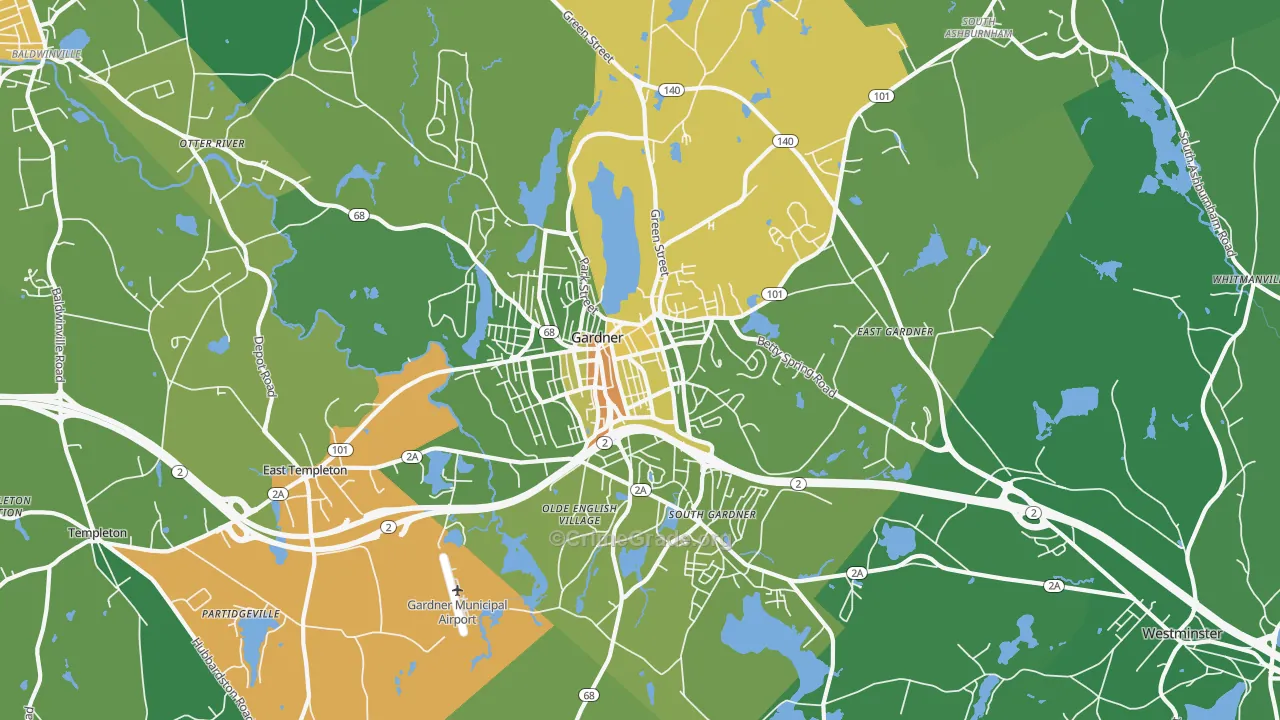 01440, MA Map of Drug-Related Crime Rates