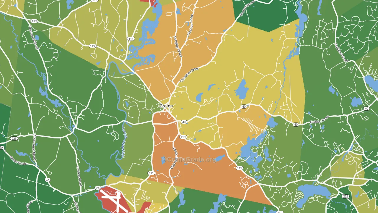 01450, MA Map of Drug-Related Crime Rates