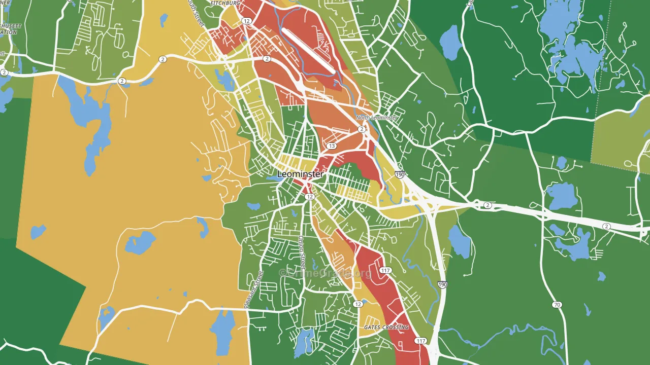 01453, MA Map of Drug-Related Crime Rates