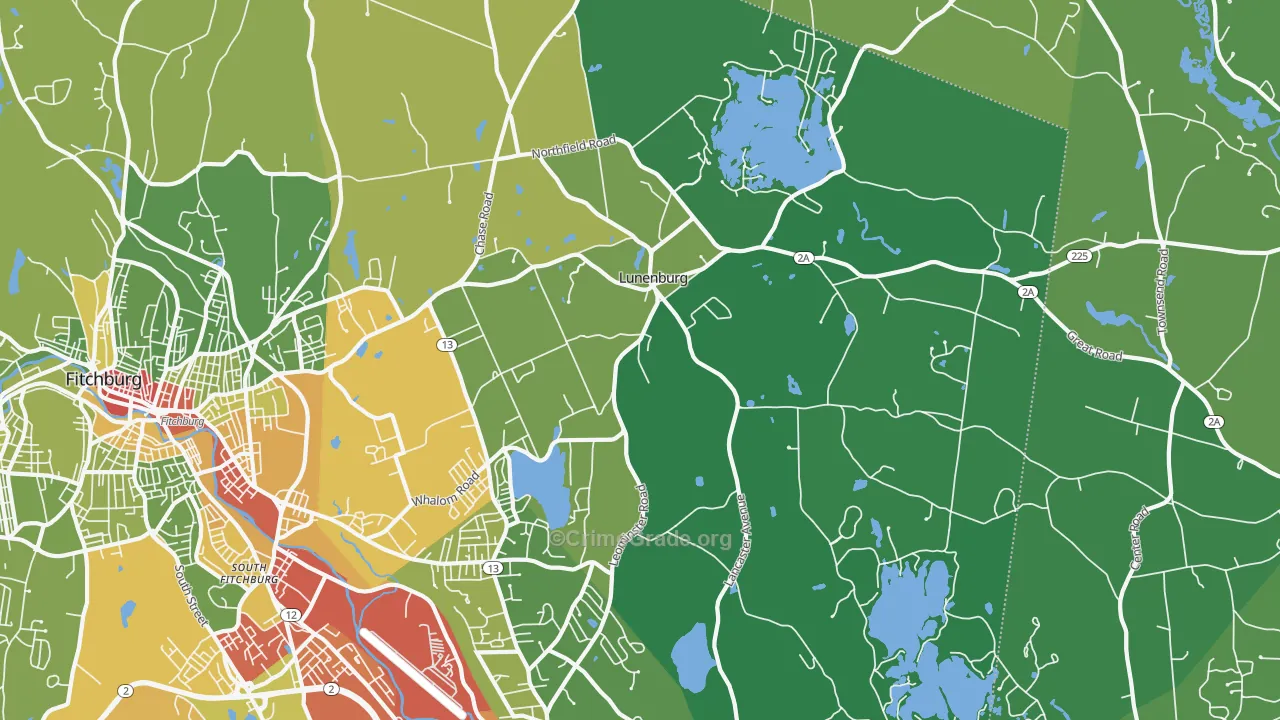 01462, MA Map of Drug-Related Crime Rates