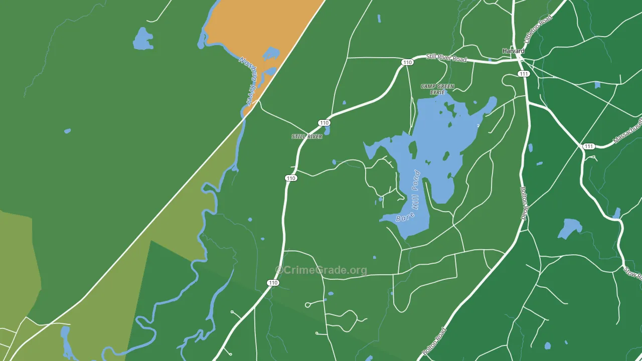 01467, MA Map of Drug-Related Crime Rates