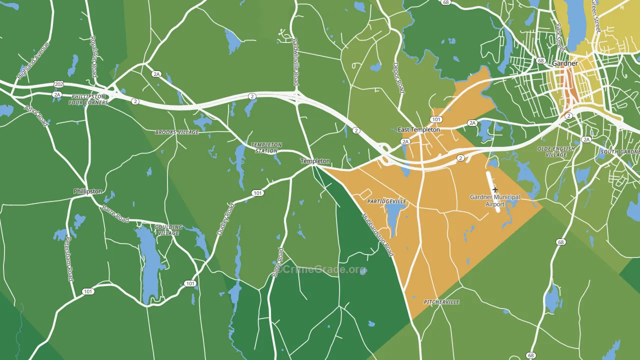 01468, MA Map of Drug-Related Crime Rates