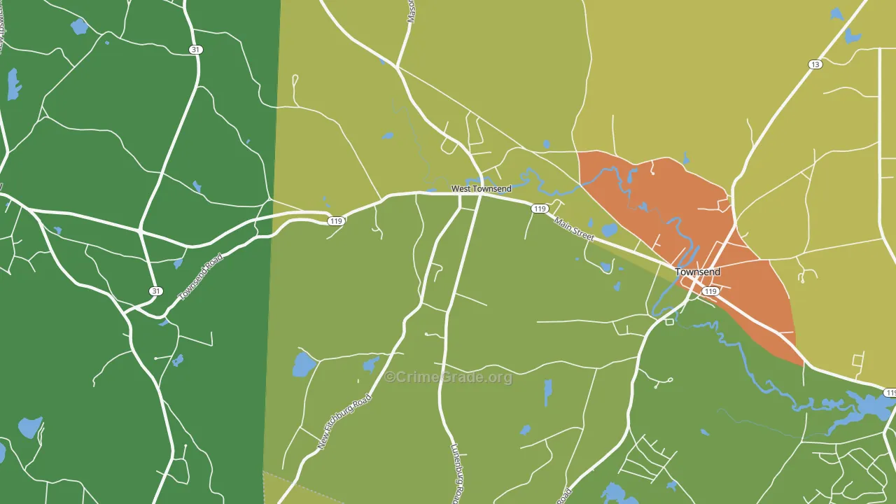 01474, MA Map of Drug-Related Crime Rates