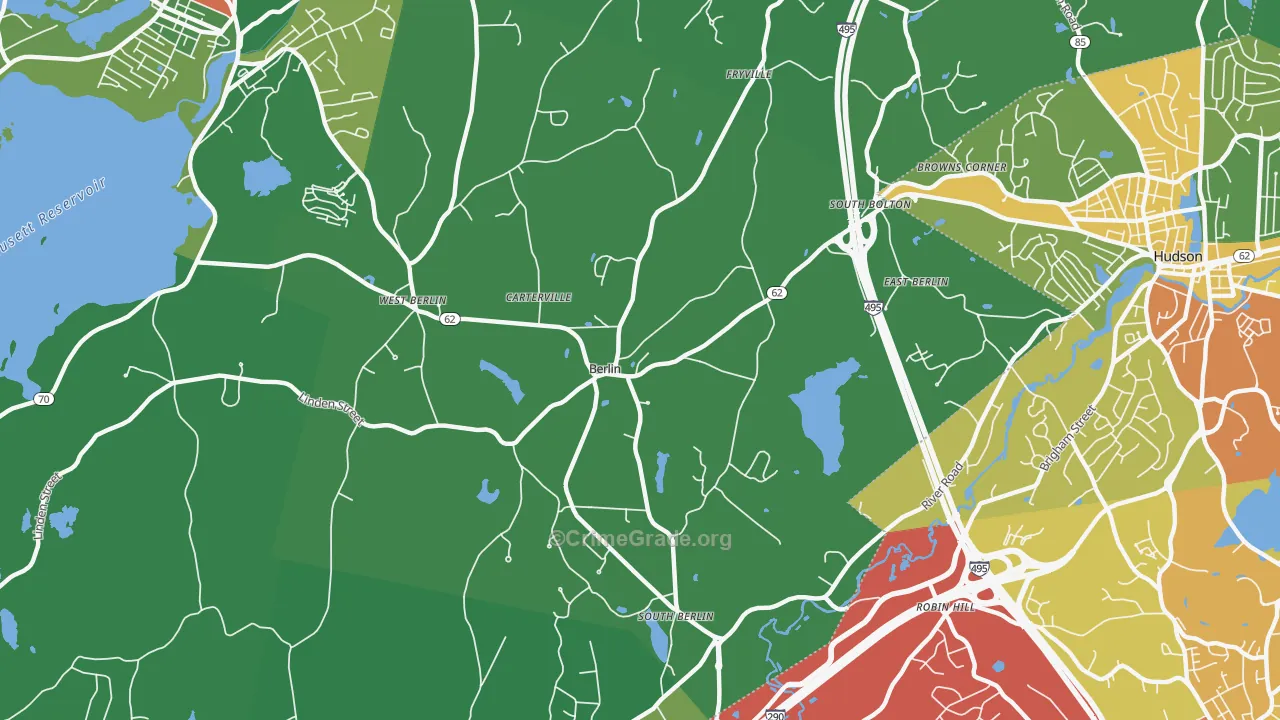 01503, MA Map of Drug-Related Crime Rates