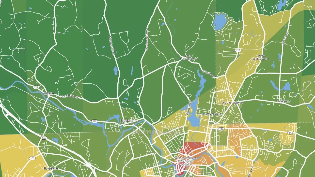 01504, MA Map of Drug-Related Crime Rates
