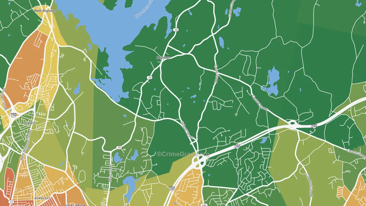 01505, MA Map of Drug-Related Crime Rates