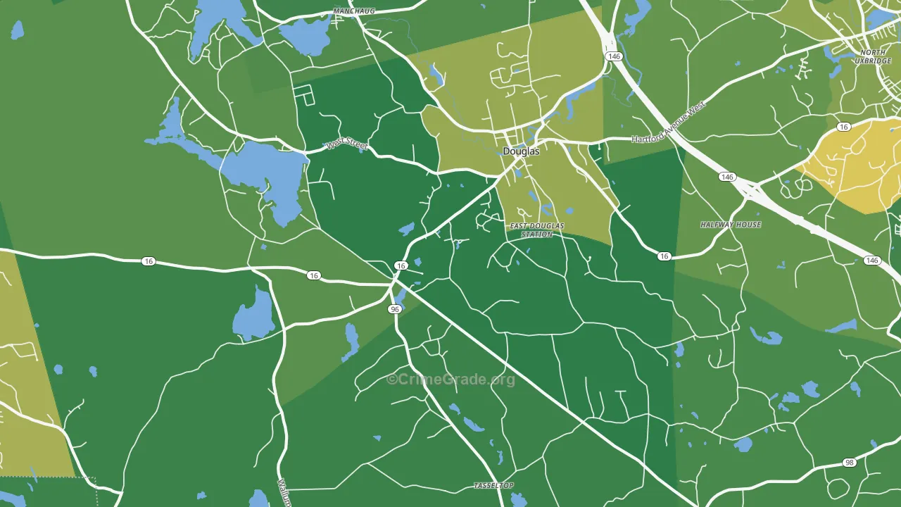 01516, MA Map of Drug-Related Crime Rates