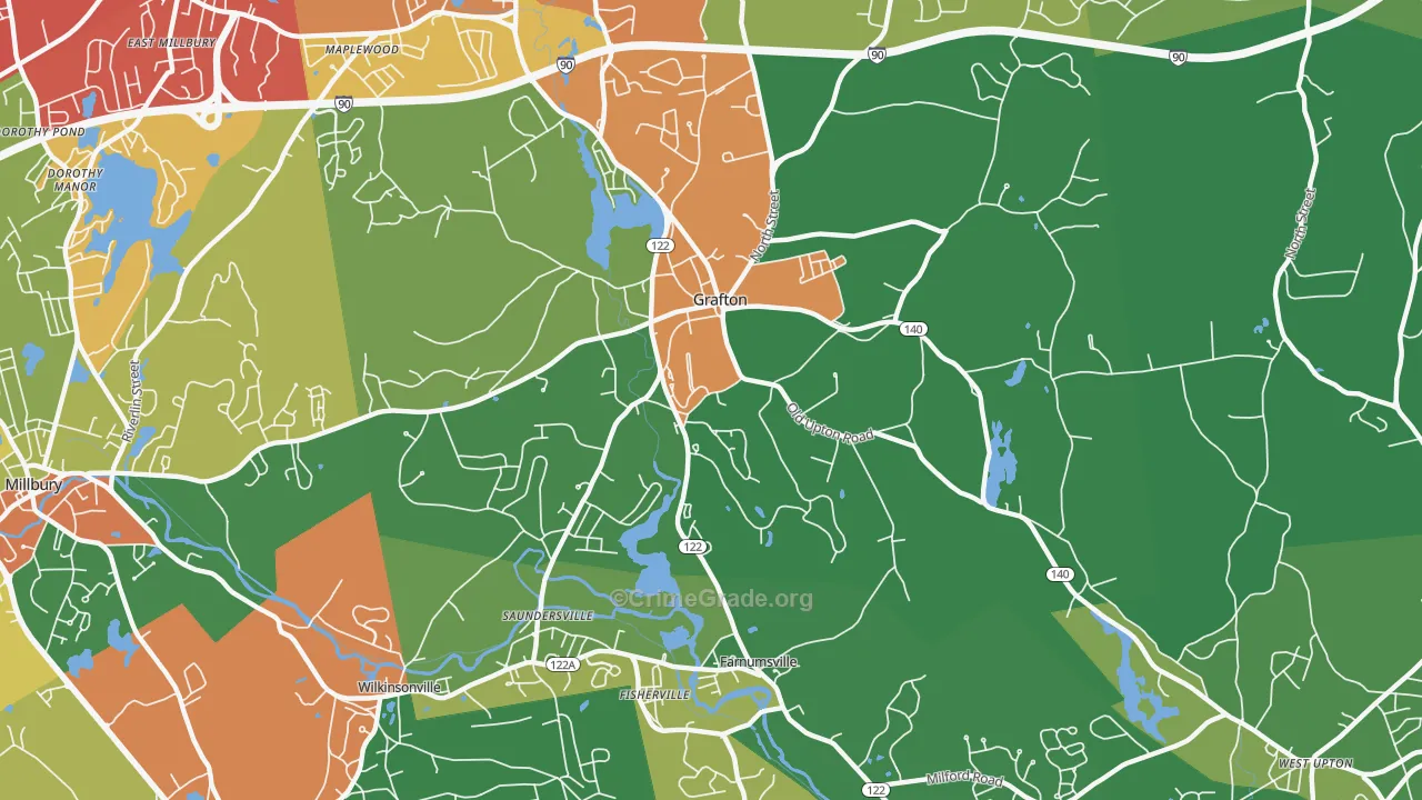 01519, MA Map of Drug-Related Crime Rates