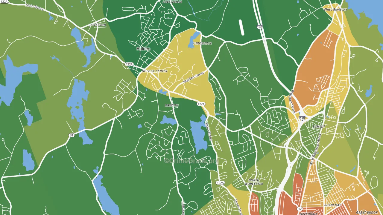 01520, MA Map of Drug-Related Crime Rates