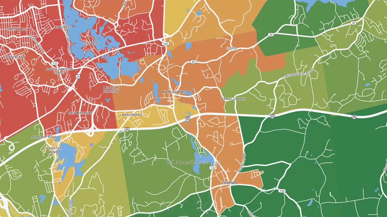 01536, MA Map of Drug-Related Crime Rates