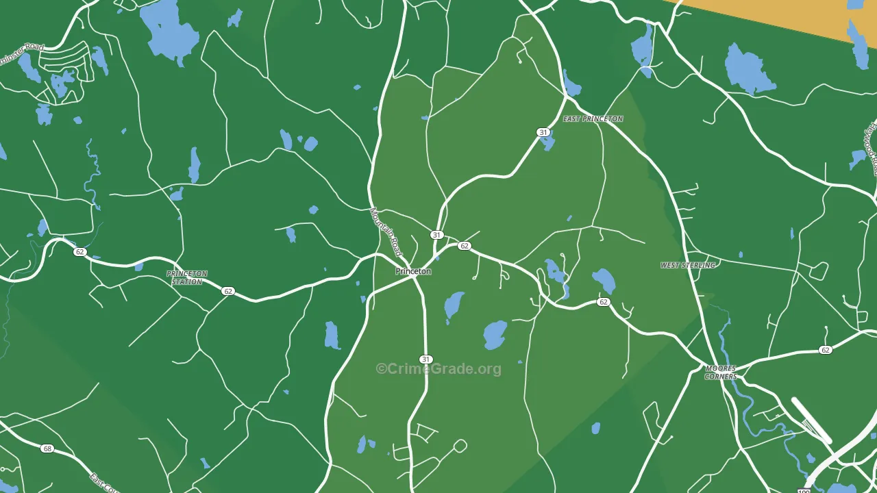 01541, MA Map of Drug-Related Crime Rates