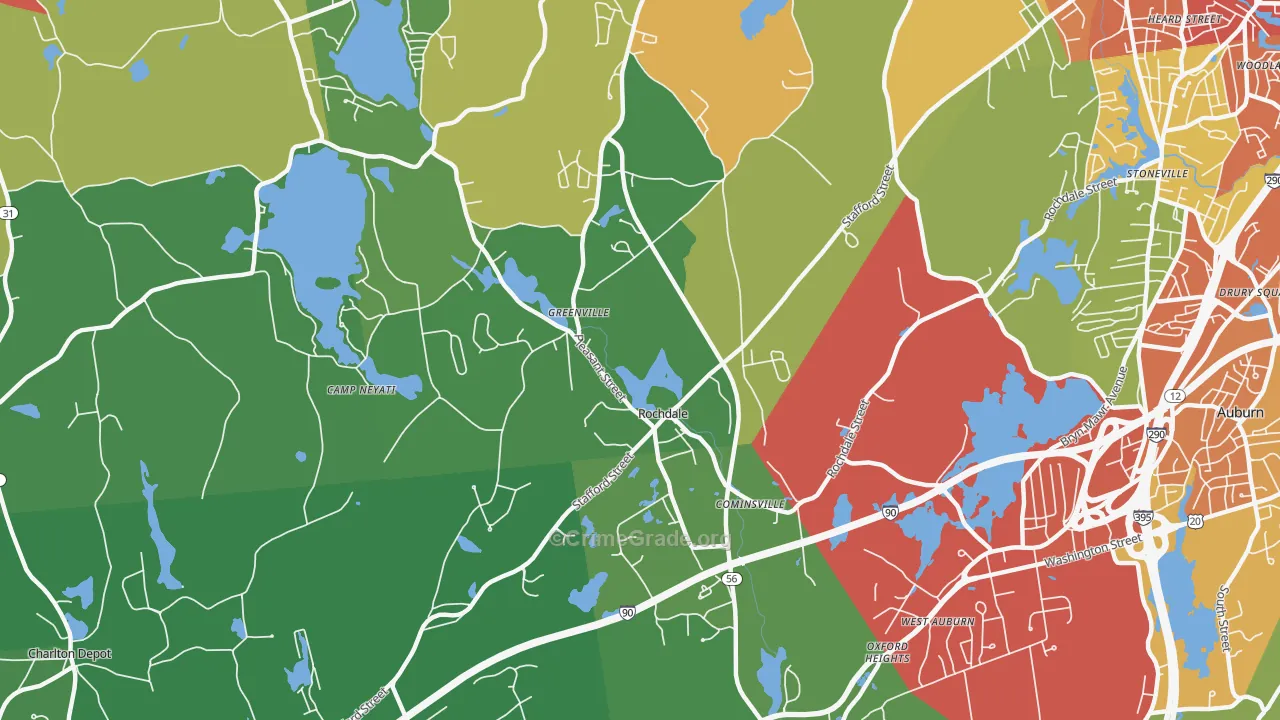 01542, MA Map of Drug-Related Crime Rates