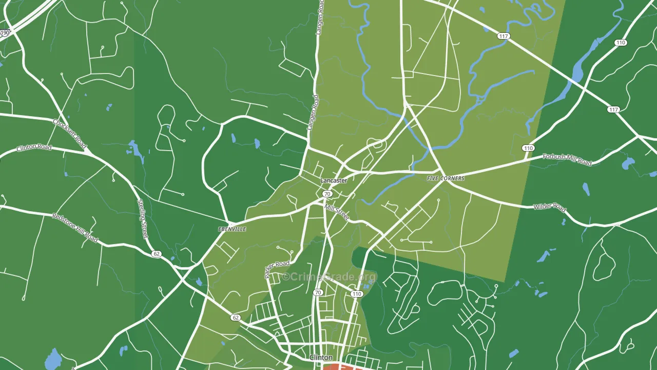 01561, MA Map of Drug-Related Crime Rates