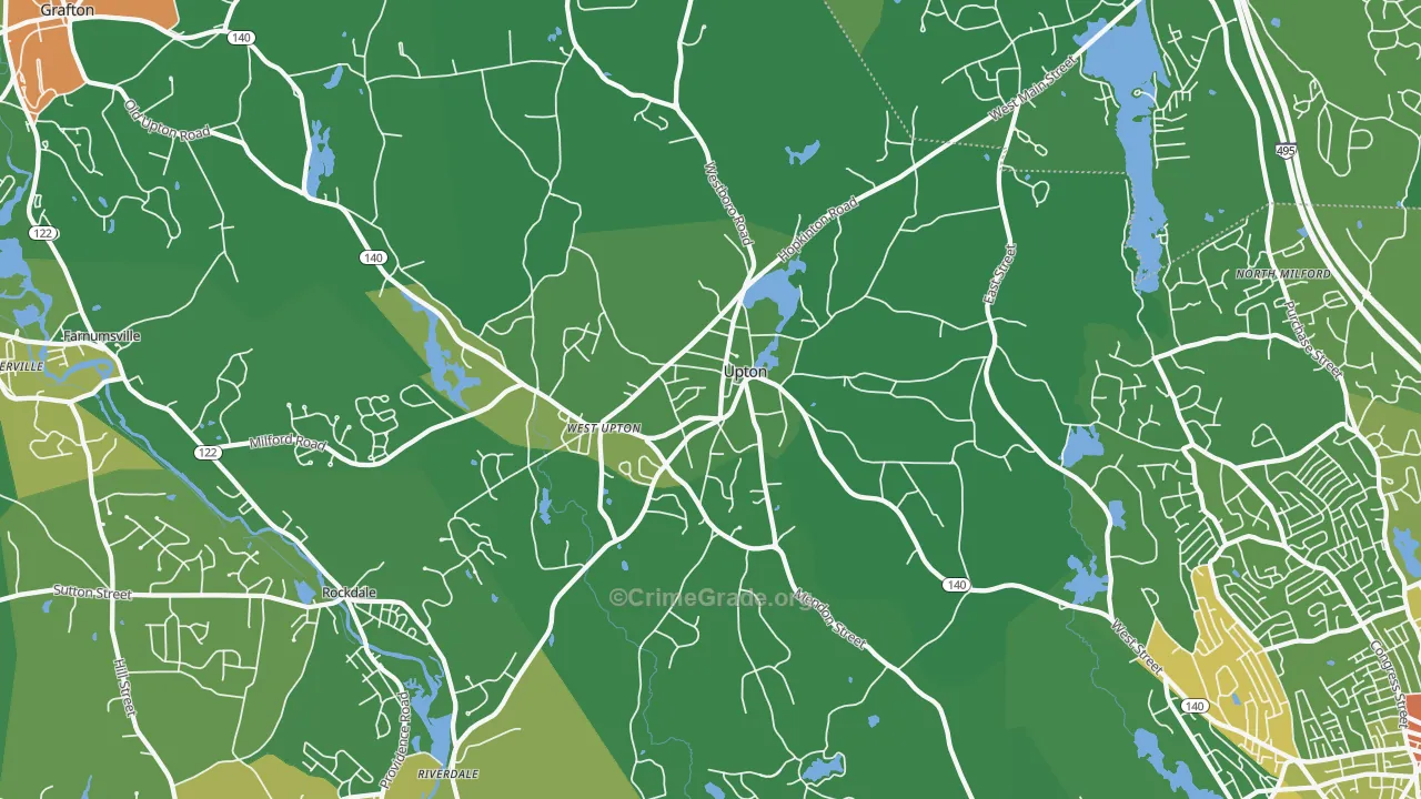 01568, MA Map of Drug-Related Crime Rates