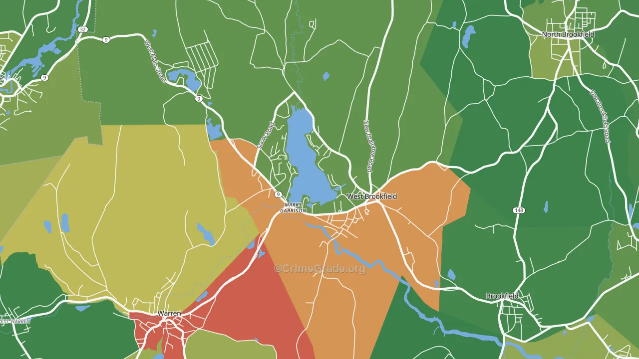 01585, MA Map of Drug-Related Crime Rates