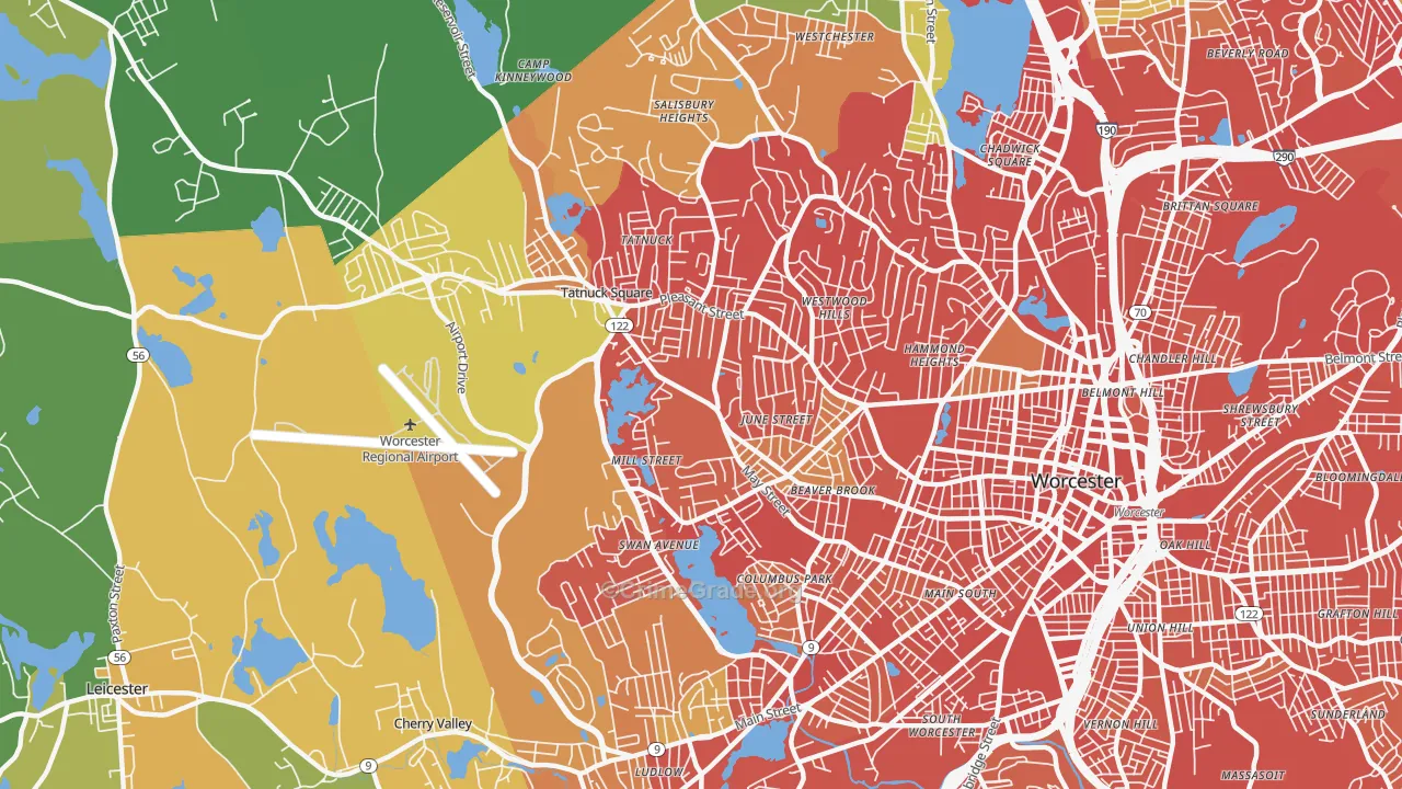 01602, MA Map of Drug-Related Crime Rates