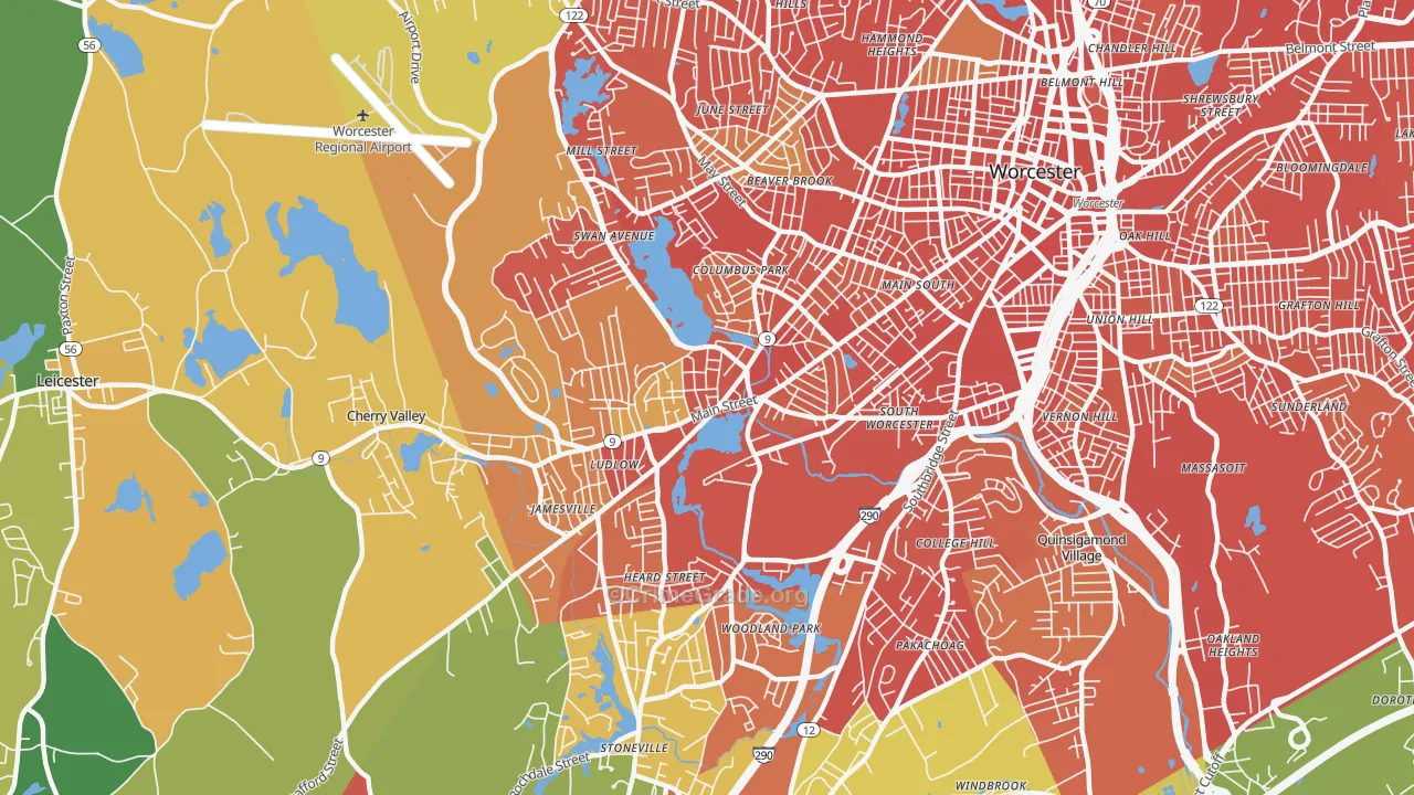 01603, MA Map of Drug-Related Crime Rates