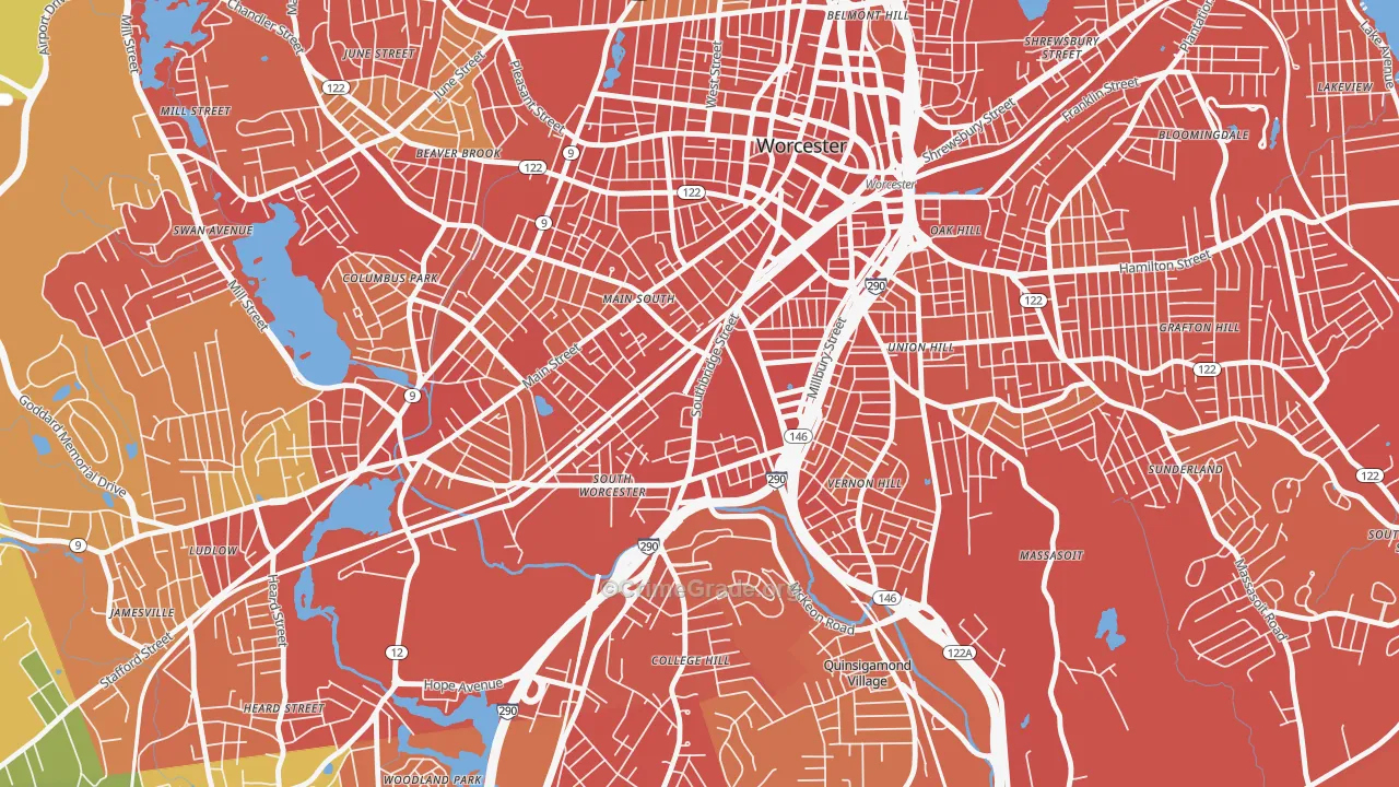 01610, MA Map of Drug-Related Crime Rates