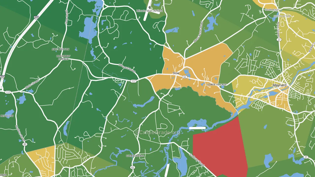 01775, MA Map of Drug-Related Crime Rates
