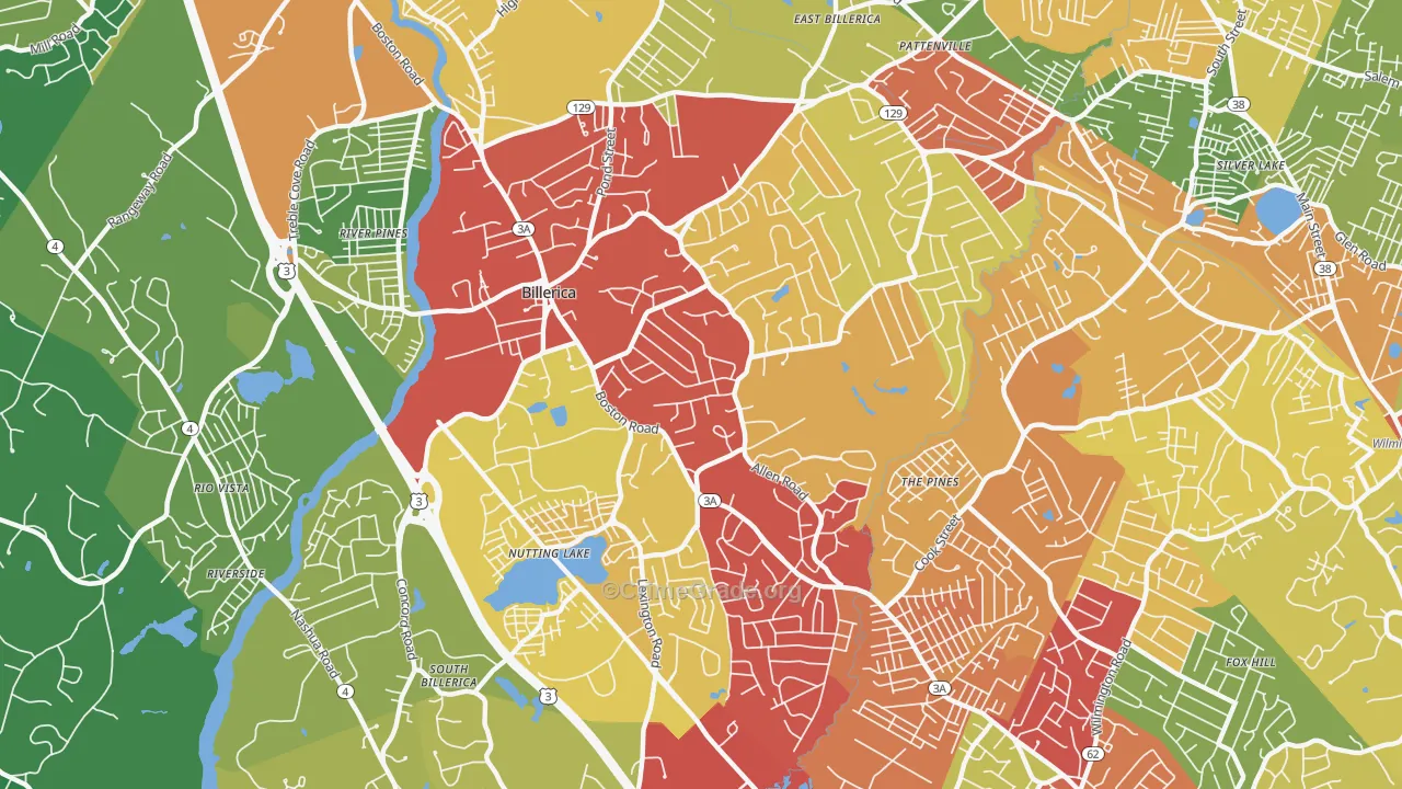 01821, MA Map of Drug-Related Crime Rates