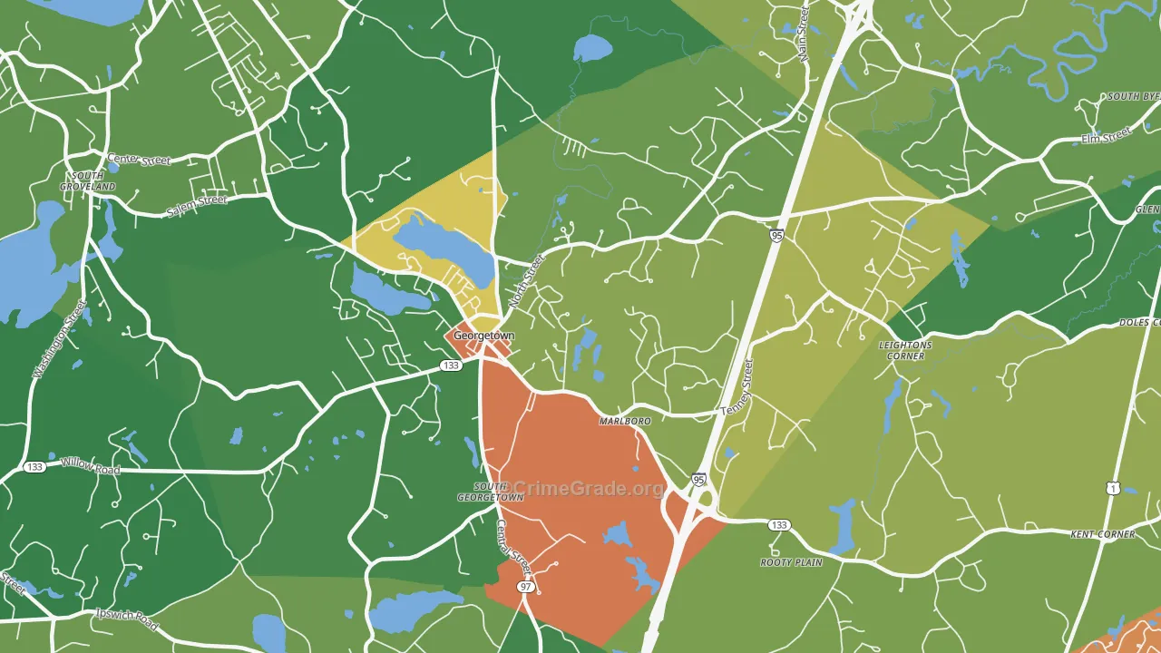 01833, MA Map of Drug-Related Crime Rates