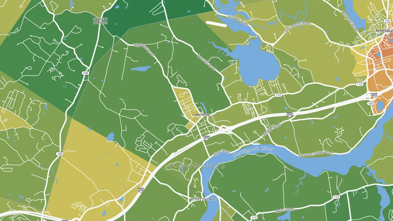 01860, MA Map of Drug-Related Crime Rates