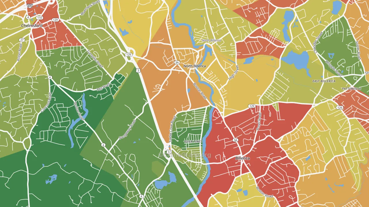 01862, MA Map of Drug-Related Crime Rates