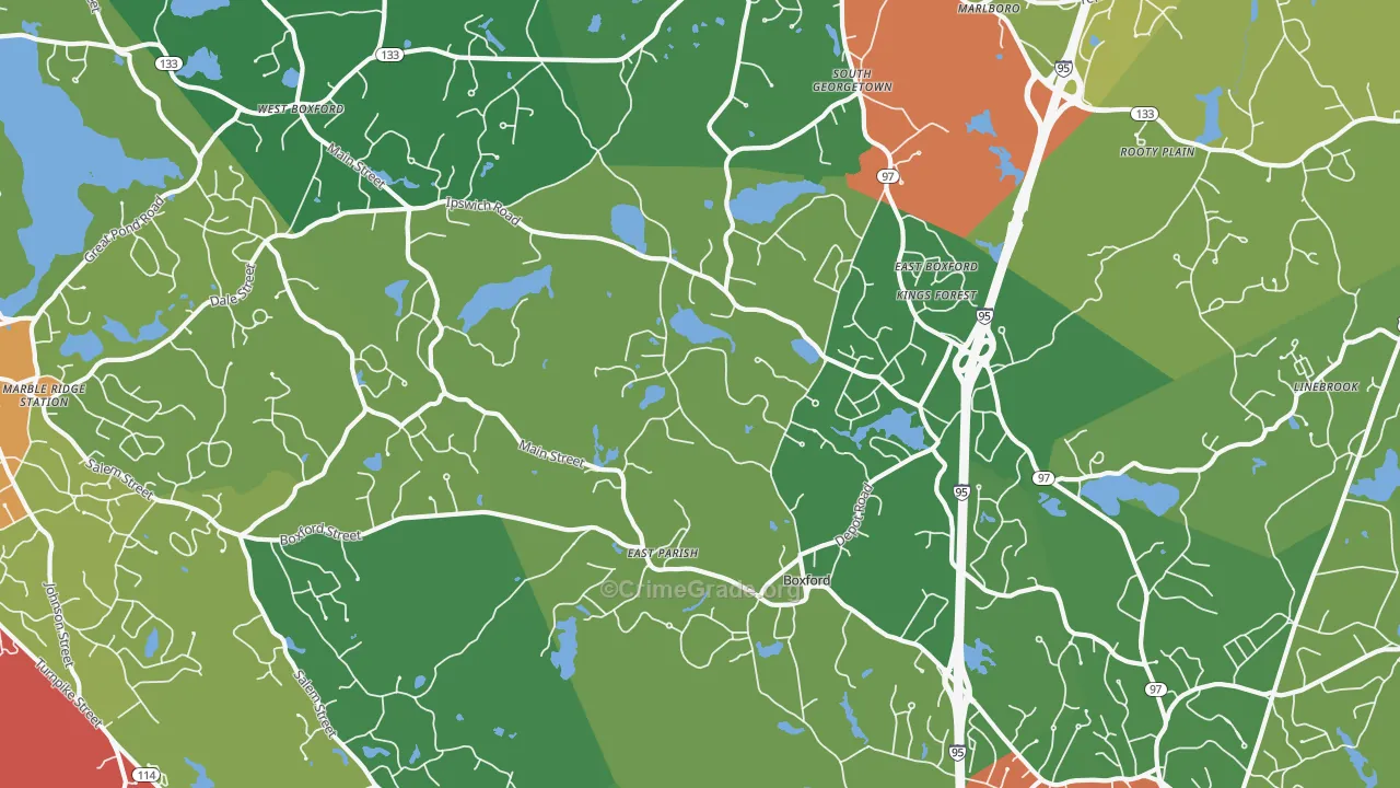 01921, MA Map of Drug-Related Crime Rates