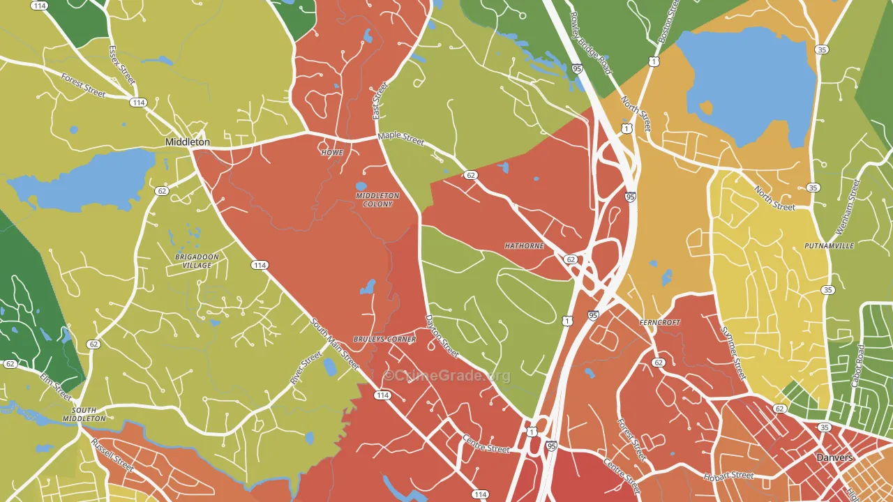 01937, MA Map of Drug-Related Crime Rates