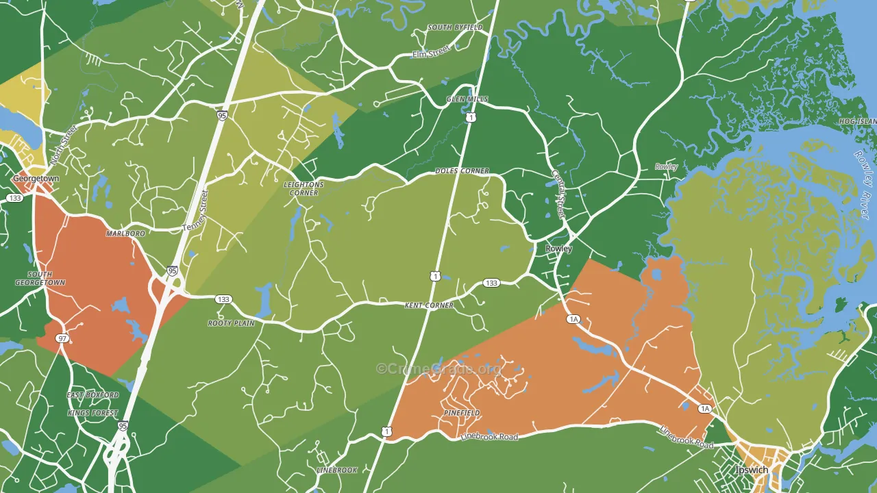 01969, MA Map of Drug-Related Crime Rates