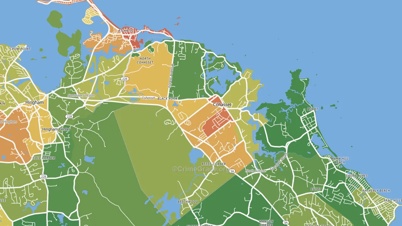 02025, MA Map of Drug-Related Crime Rates