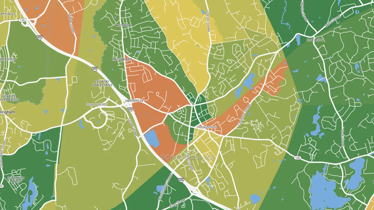 02038, MA Map of Drug-Related Crime Rates
