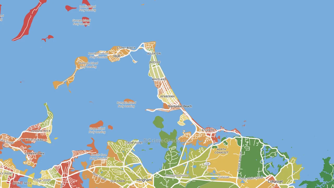 02045, MA Map of Drug-Related Crime Rates