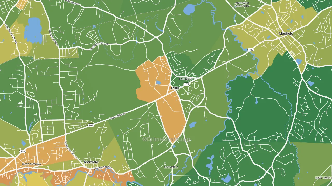02054, MA Map of Drug-Related Crime Rates