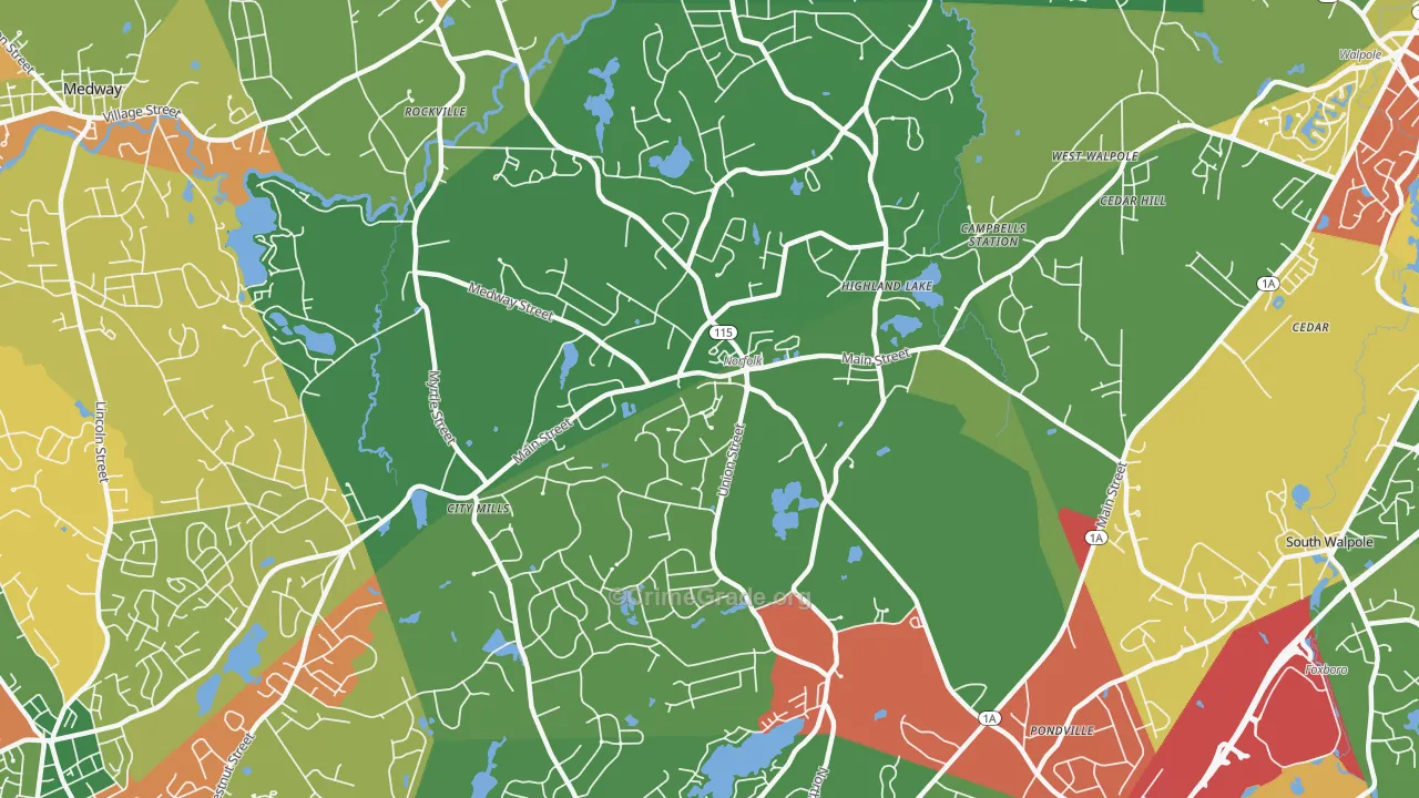 02056, MA Map of Drug-Related Crime Rates