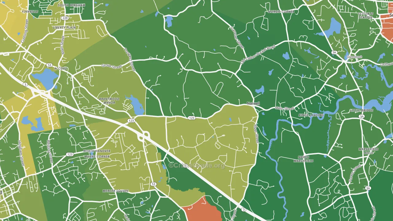02061, MA Map of Drug-Related Crime Rates