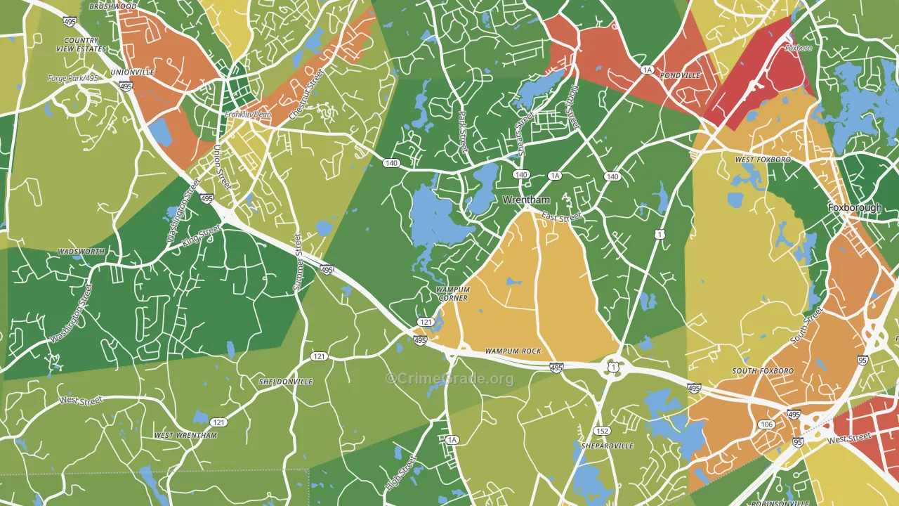 02093, MA Map of Drug-Related Crime Rates