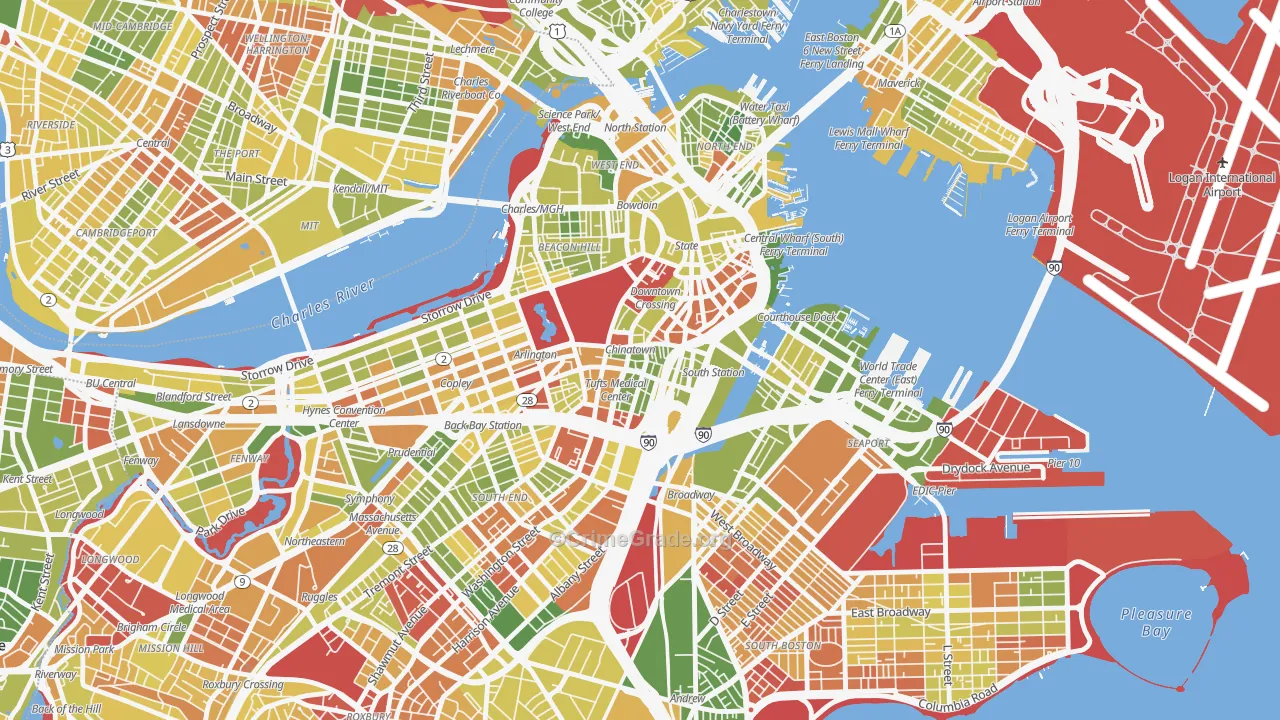 02111, MA Map of Drug-Related Crime Rates