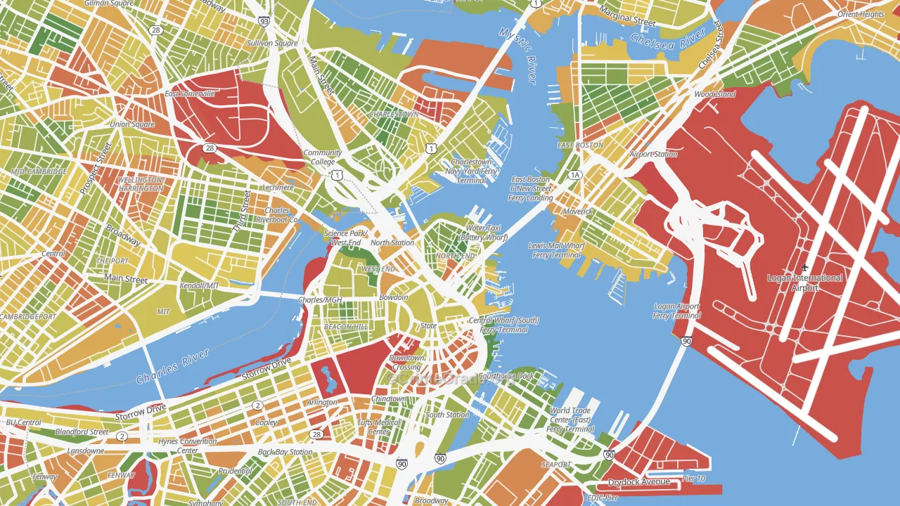 02113, MA Map of Drug-Related Crime Rates