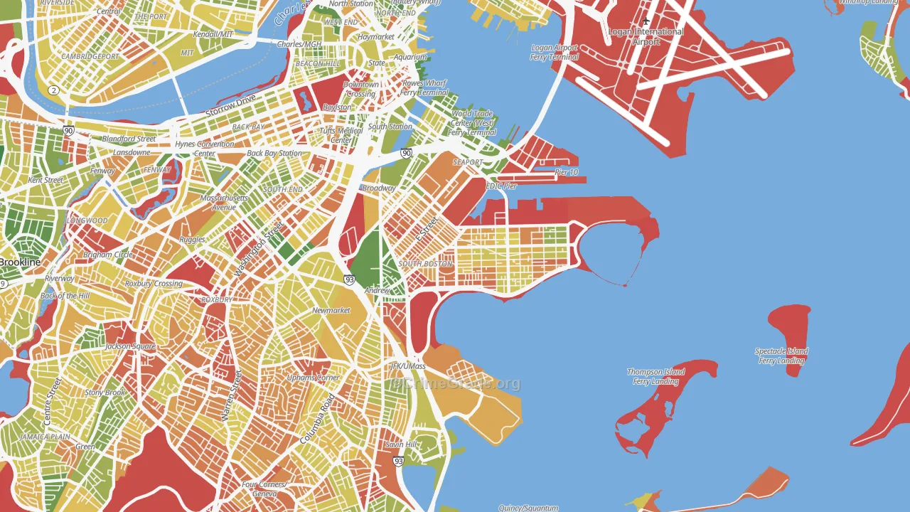 02127, MA Map of Drug-Related Crime Rates