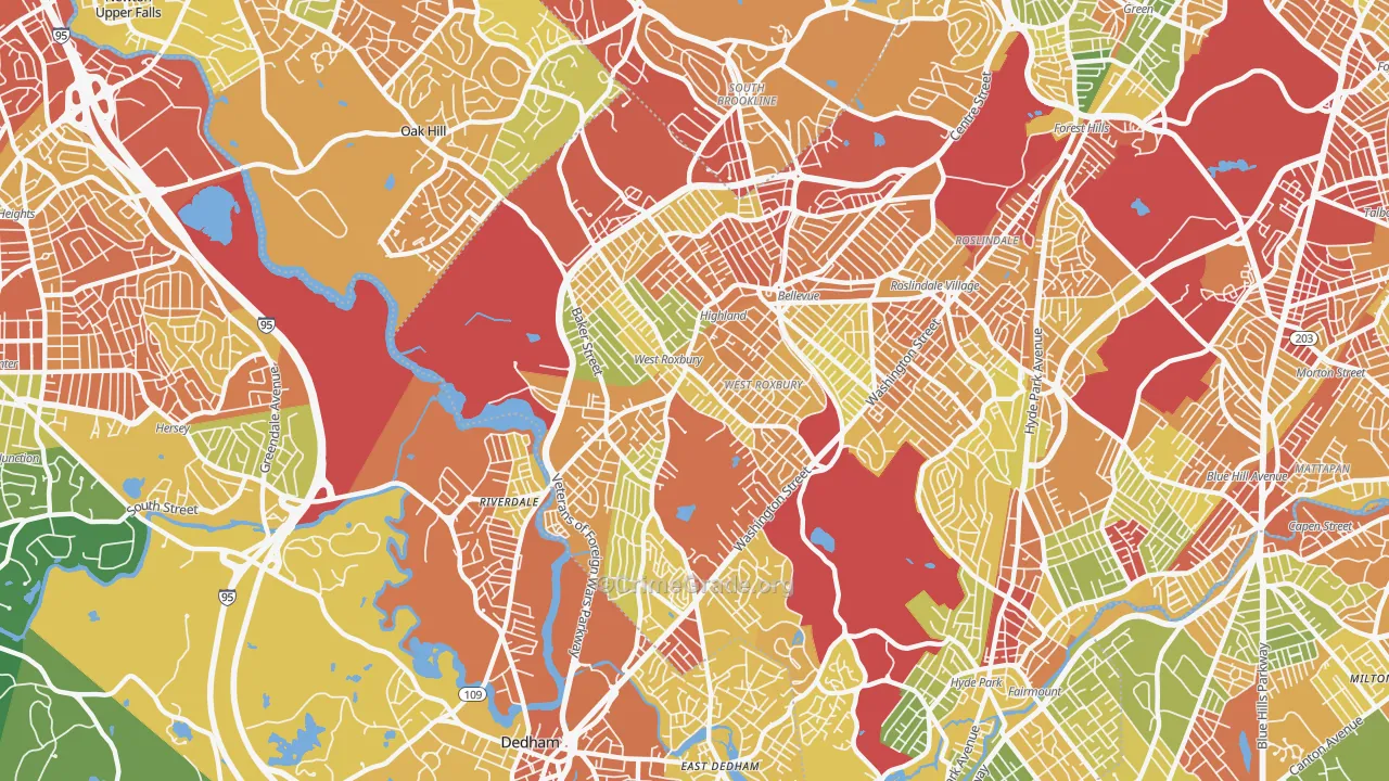 02132, MA Map of Drug-Related Crime Rates