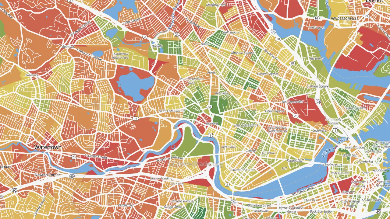 02138, MA Map of Drug-Related Crime Rates