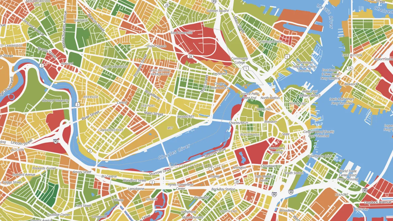02142, MA Map of Drug-Related Crime Rates