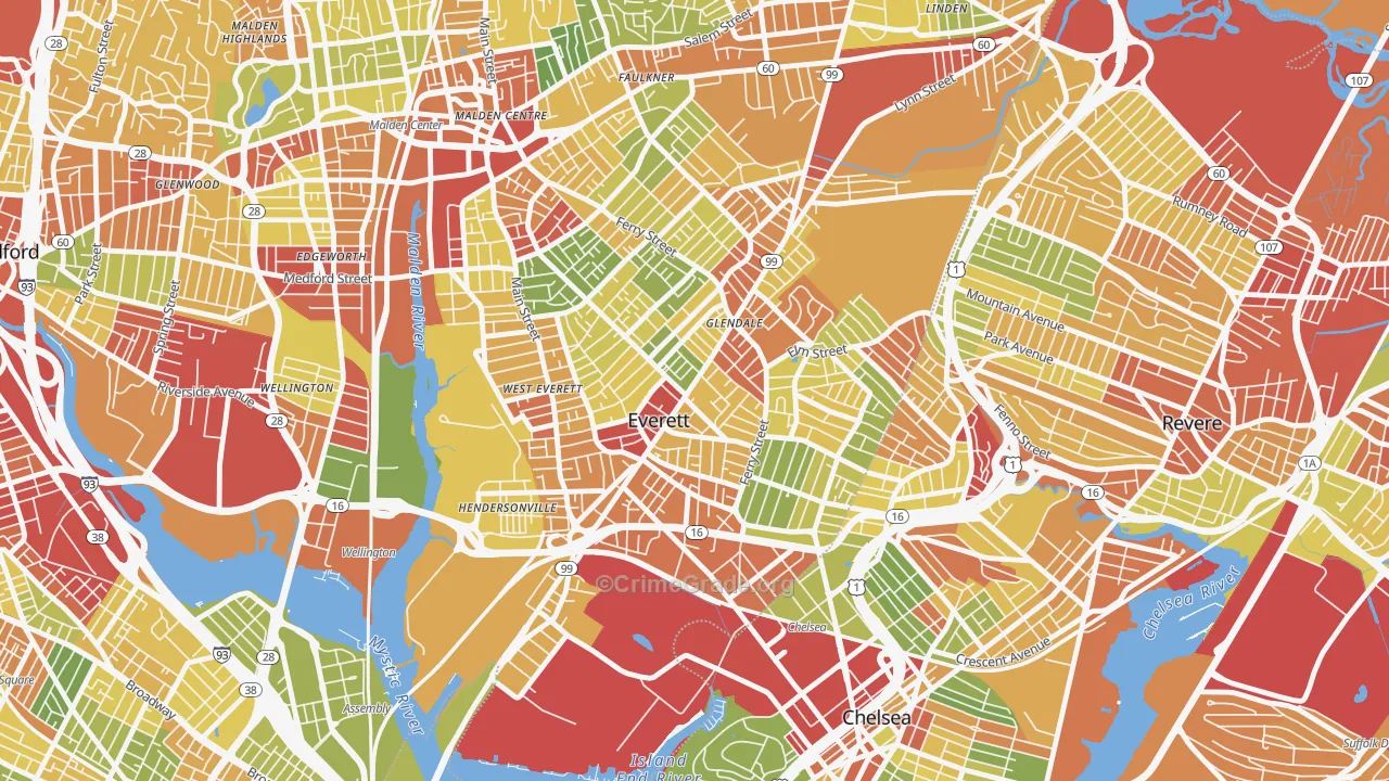 02149, MA Map of Drug-Related Crime Rates